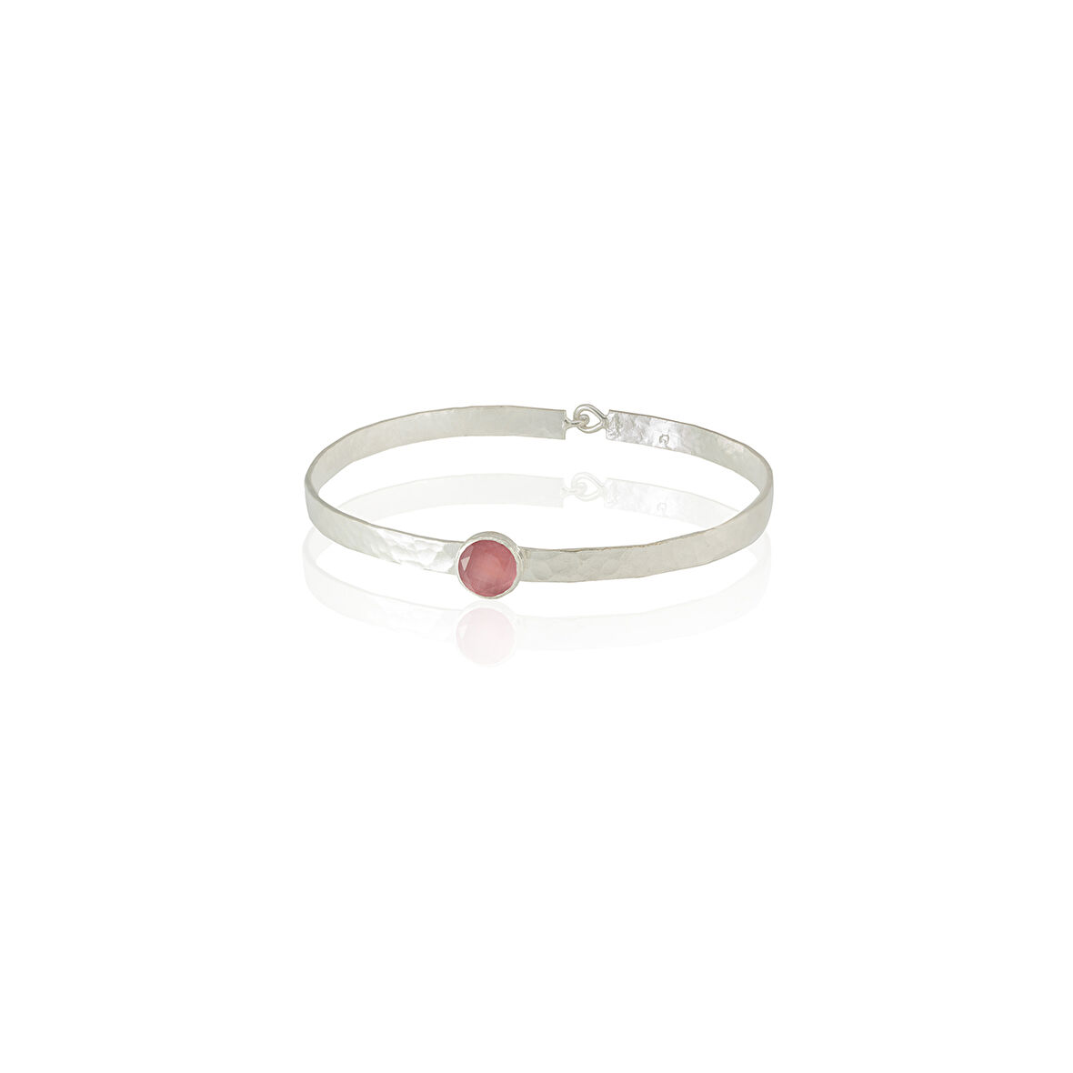 Kadir Jewellery 925 Ayar Gümüş Kaplama El İşçiliği Zirkon Taşlı Kadın Kelepçe Bilezik