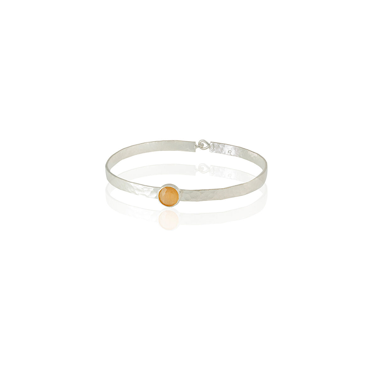 Kadir Jewellery 925 Ayar Gümüş Kaplama El İşçiliği Zirkon Taşlı Kadın Kelepçe Bilezik