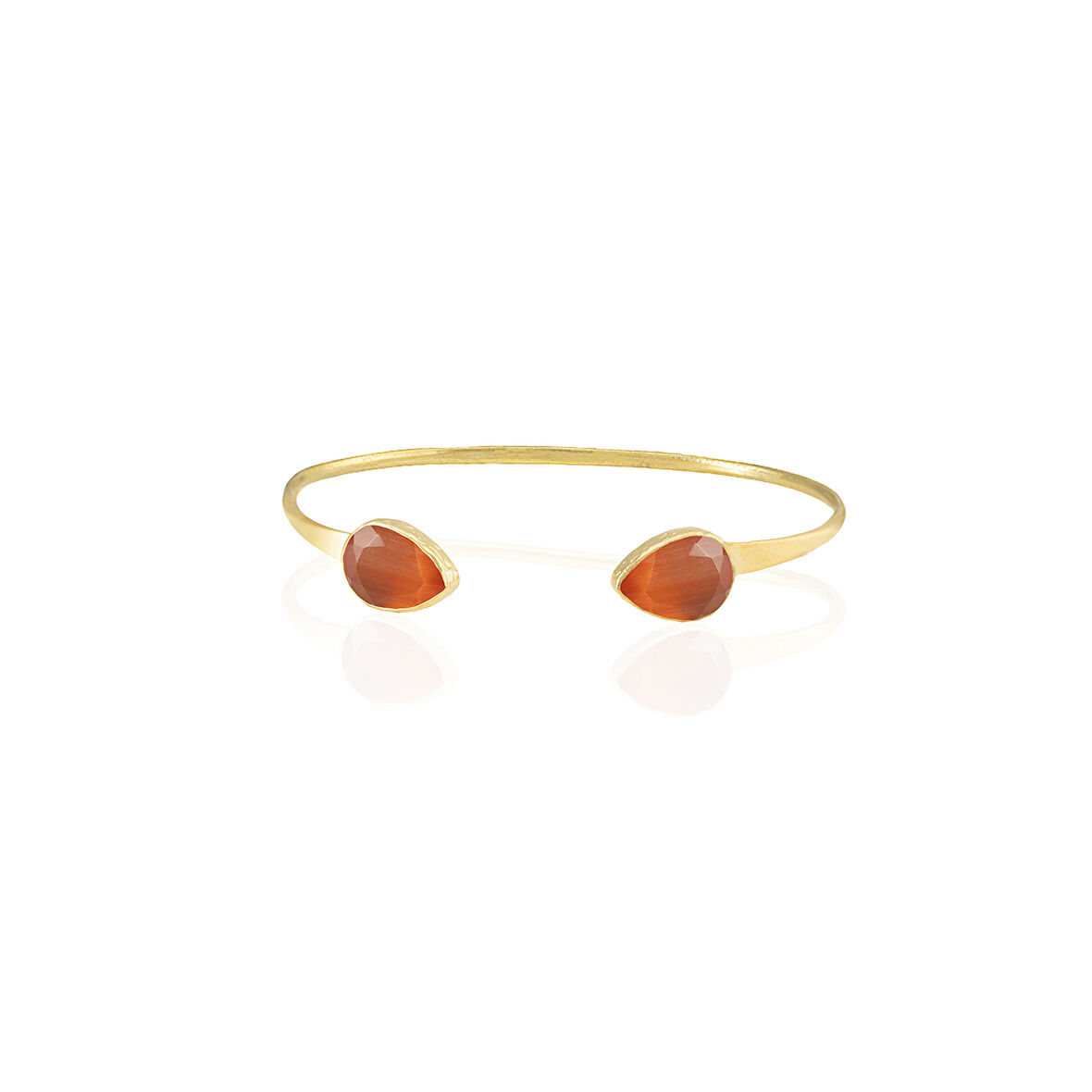 Kadir Jewellery 22 Ayar Altın Kaplama El İşçiliği Zirkon Taşlı Kadın Charm Bileklik