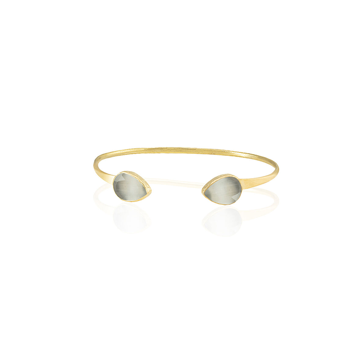 Kadir Jewellery 22 Ayar Altın Kaplama El İşçiliği Zirkon Taşlı Kadın Charm Bileklik