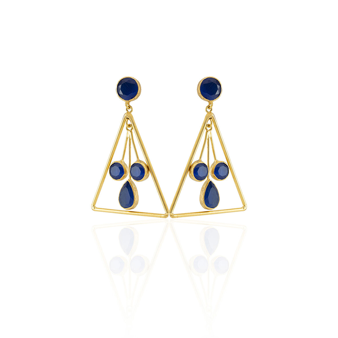 Kadir Jewellery 22 Ayar Altın Kaplama Kadın Sallantılı Küpe -El İşçiliği Ve Hipoalerjenik Küpe