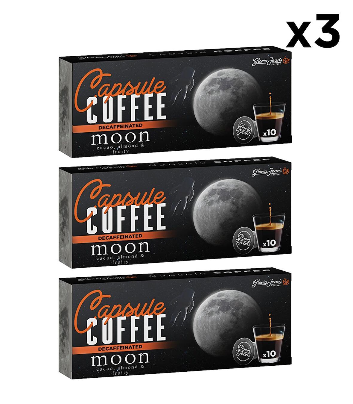   Gezegen Serisi Moon Blend Decaf Alüminyum Kapsül Kahve 3'lü Kutu