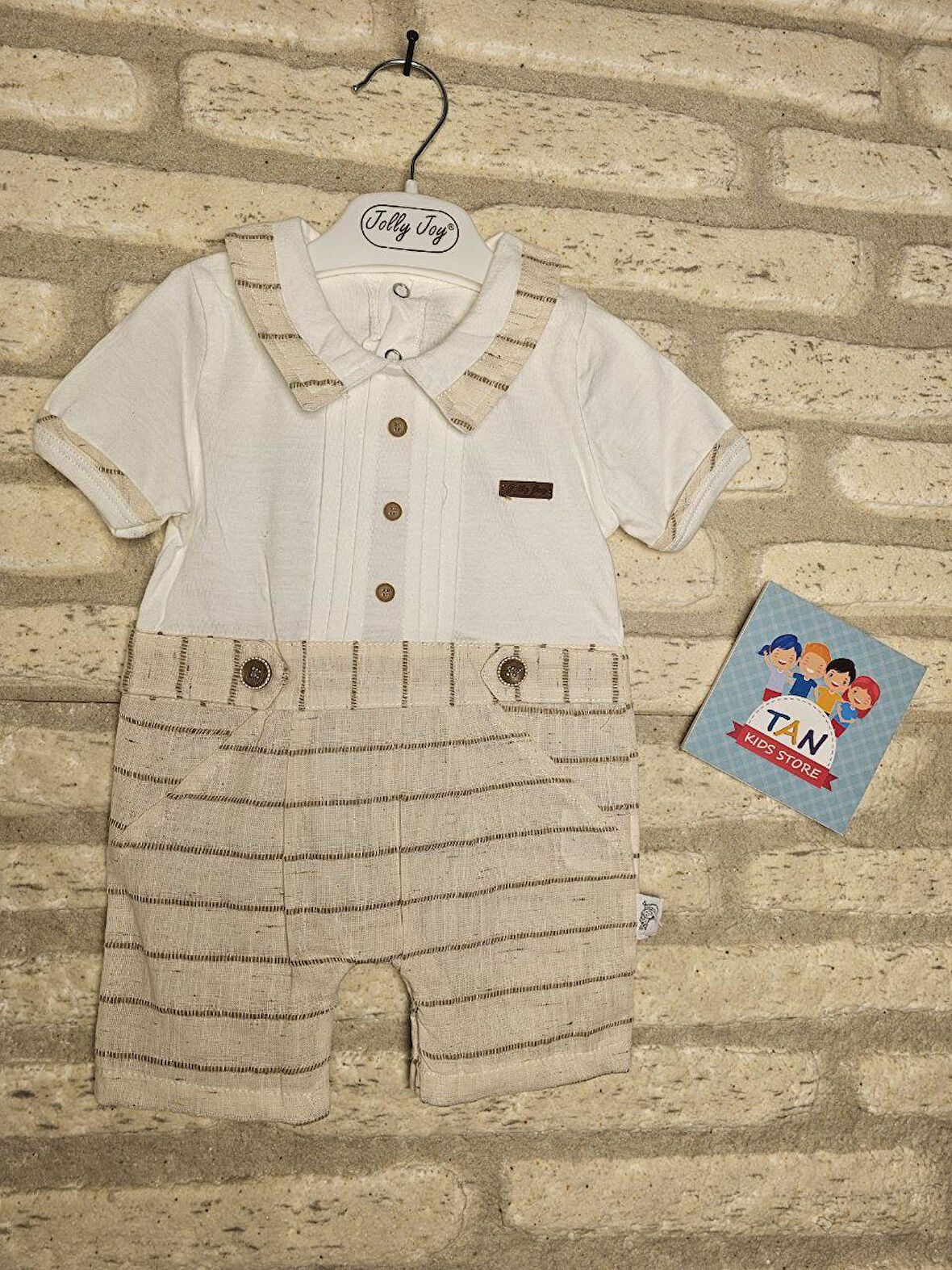 Çizgi Dokumalı Erkek Tulum