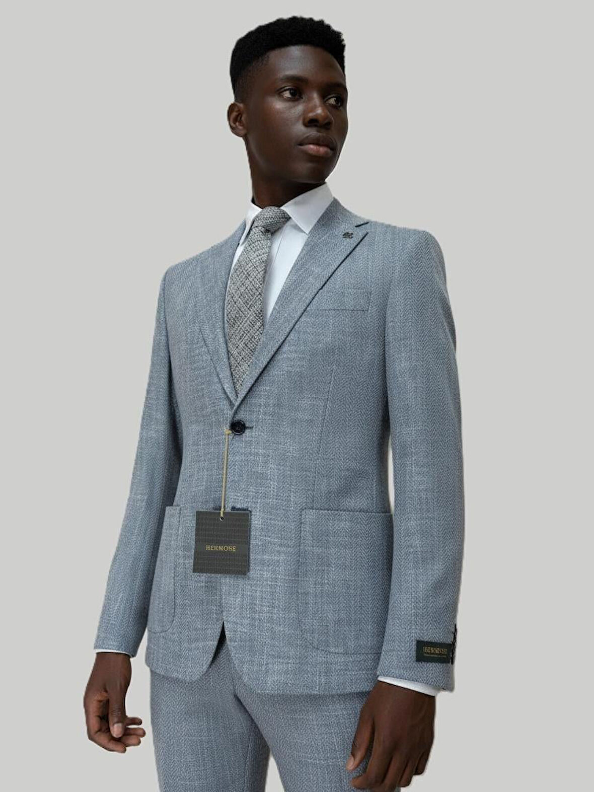 Hermose Açık Mavi Modern Fit Jogger Takım Elbise