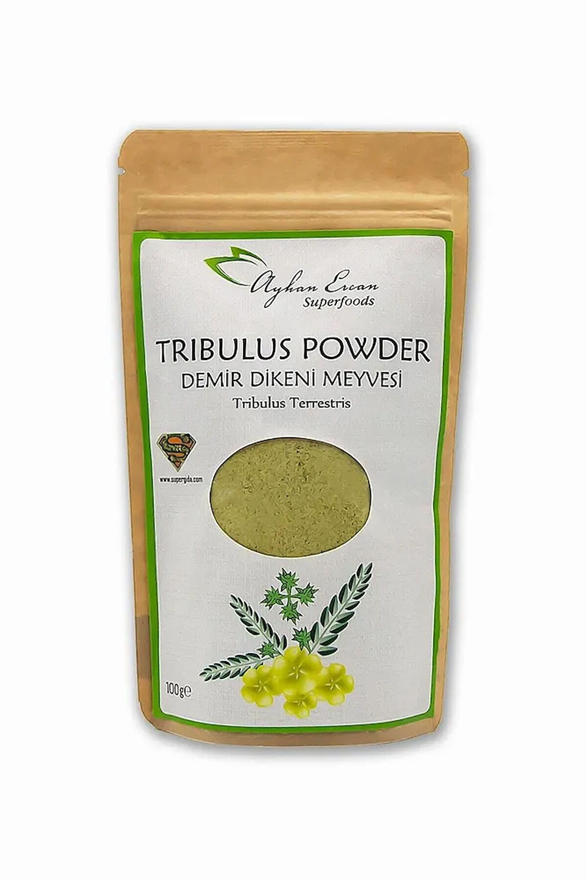 Tribulus Powder Demir Dikeni Tozu 100 G