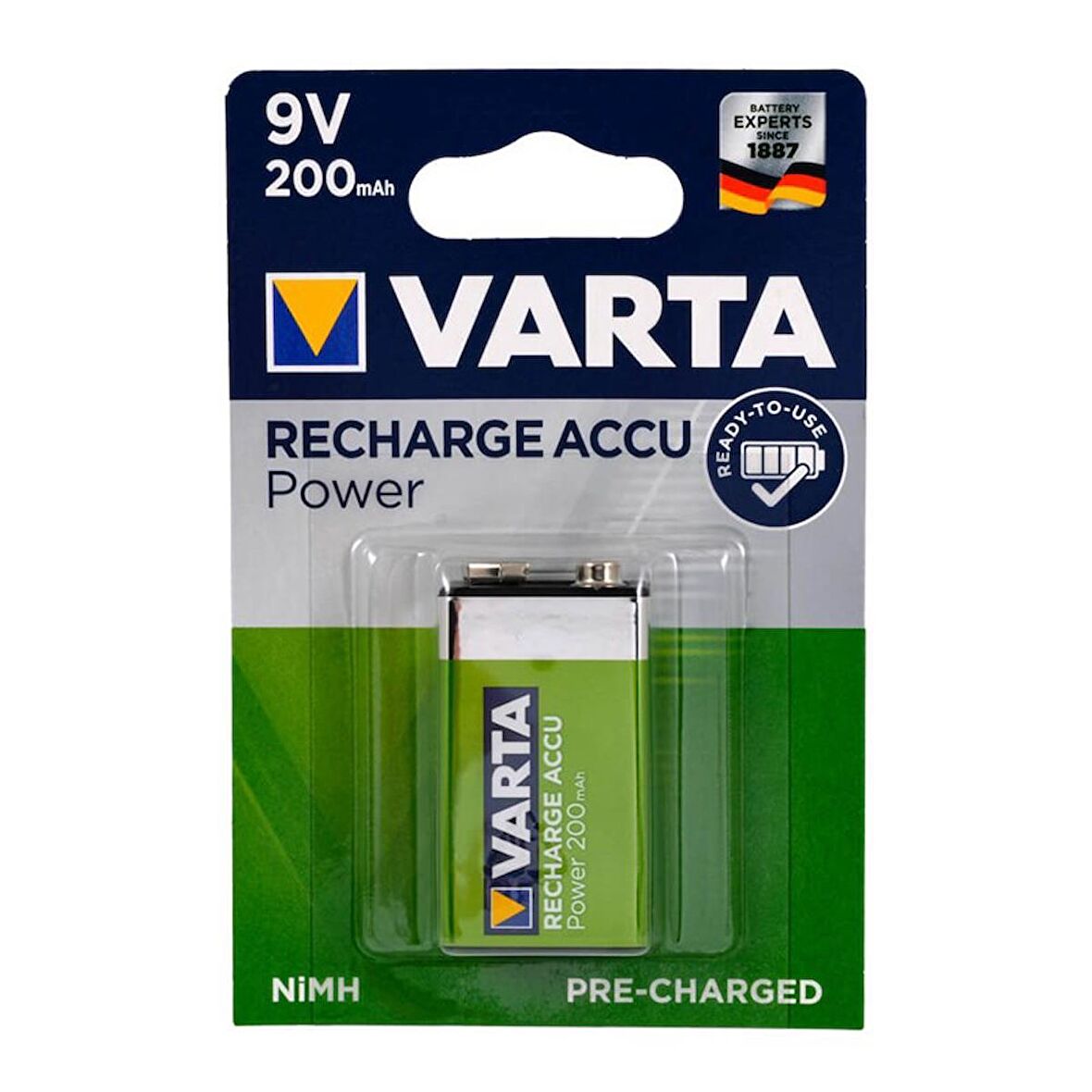 Varta Ready 2 Use 9V 200 mAh Şarj Edilebilir Pil