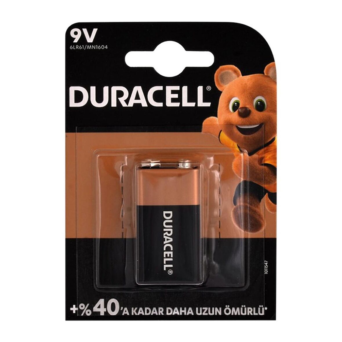 Duracell 9V Alkalin Pil