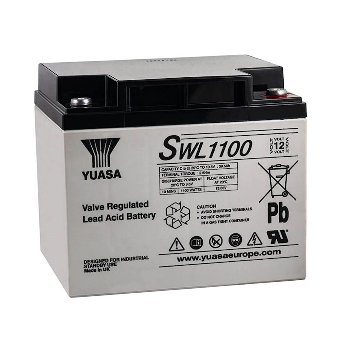 Yuasa SWL1100 12V 39,6 Ah Bakımsız Akü
