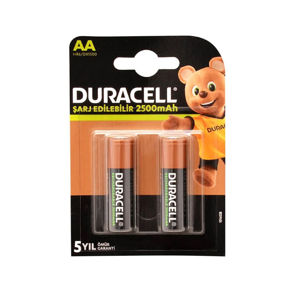 Duracell 1.2V 2500 Mah AA Size Kalem Şarjlı Pil 2'li Blister