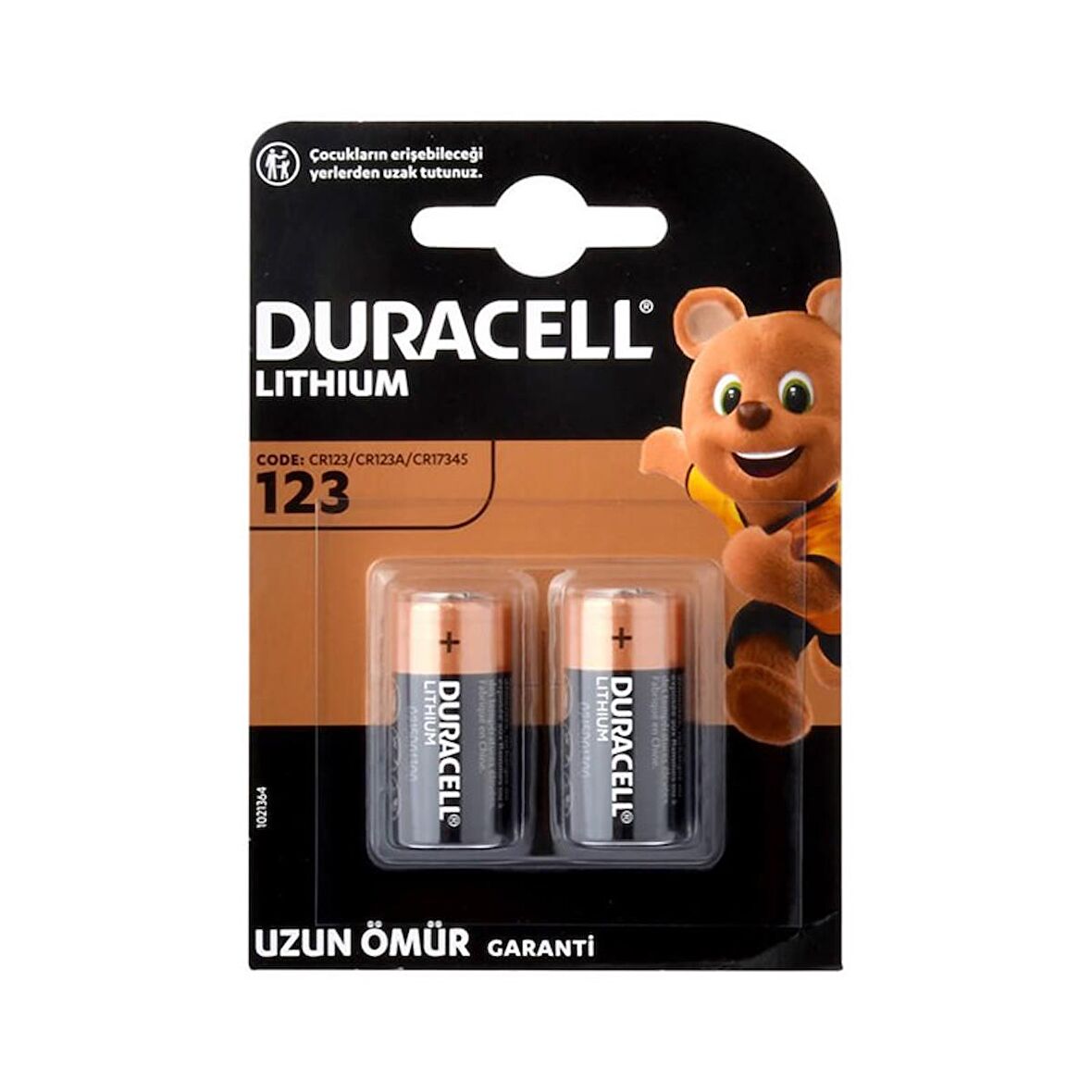 Duracell CR123A Dijital Fotoğraf Makinesi Pili - Dedektör Pili 2'Li