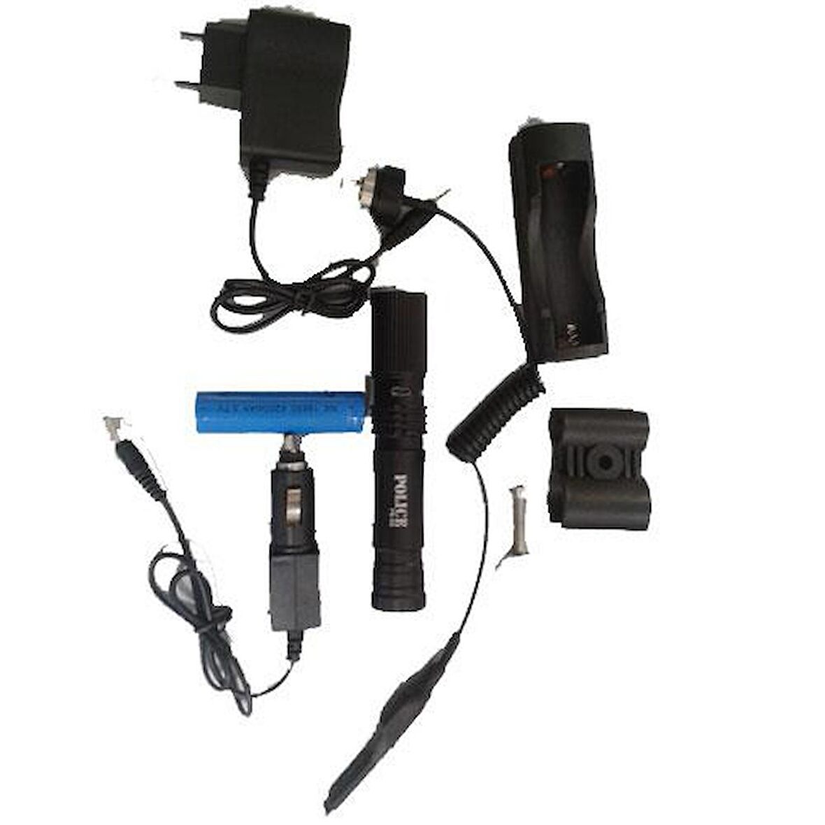 Police PS-G5 Cree Led Tüfek Aparatlı Şarjlı El Feneri