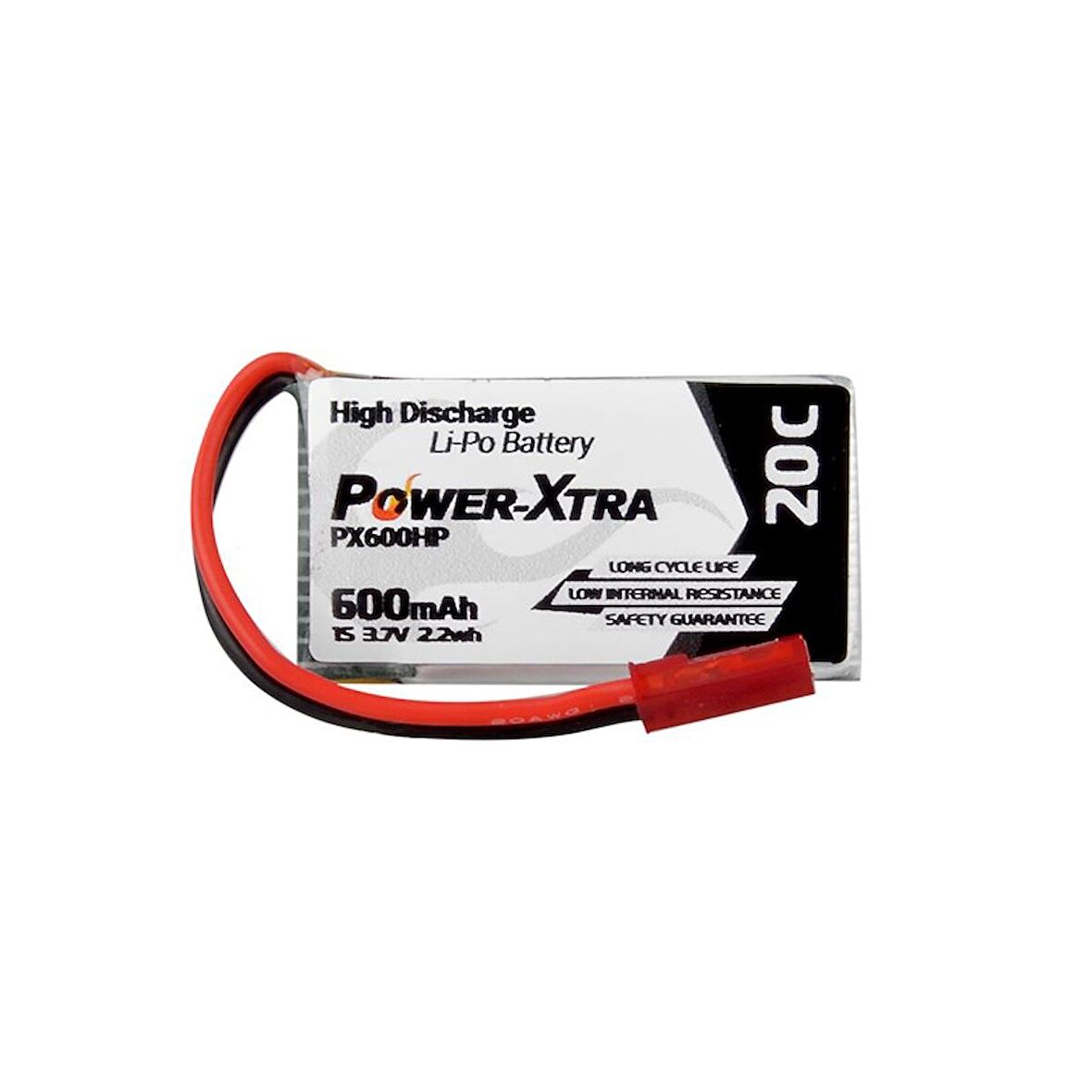 Power-Xtra PX600HP 3.7V 1S1P 600 mAh (20C) Li-Polymer Pil