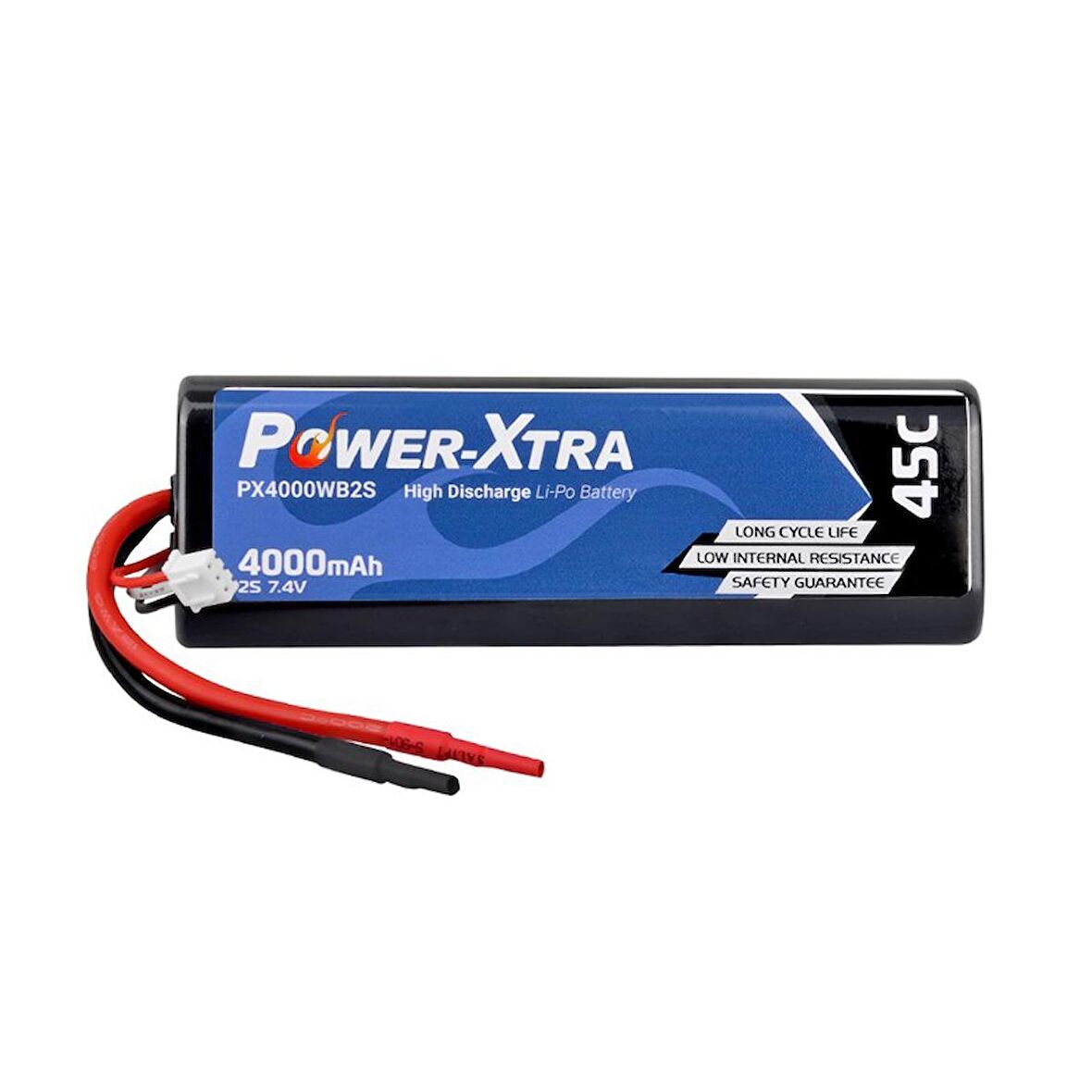 Power-Xtra PX4000WB 7.4V 2S1P 4000 mAh (45C) Li-Polymer Pil