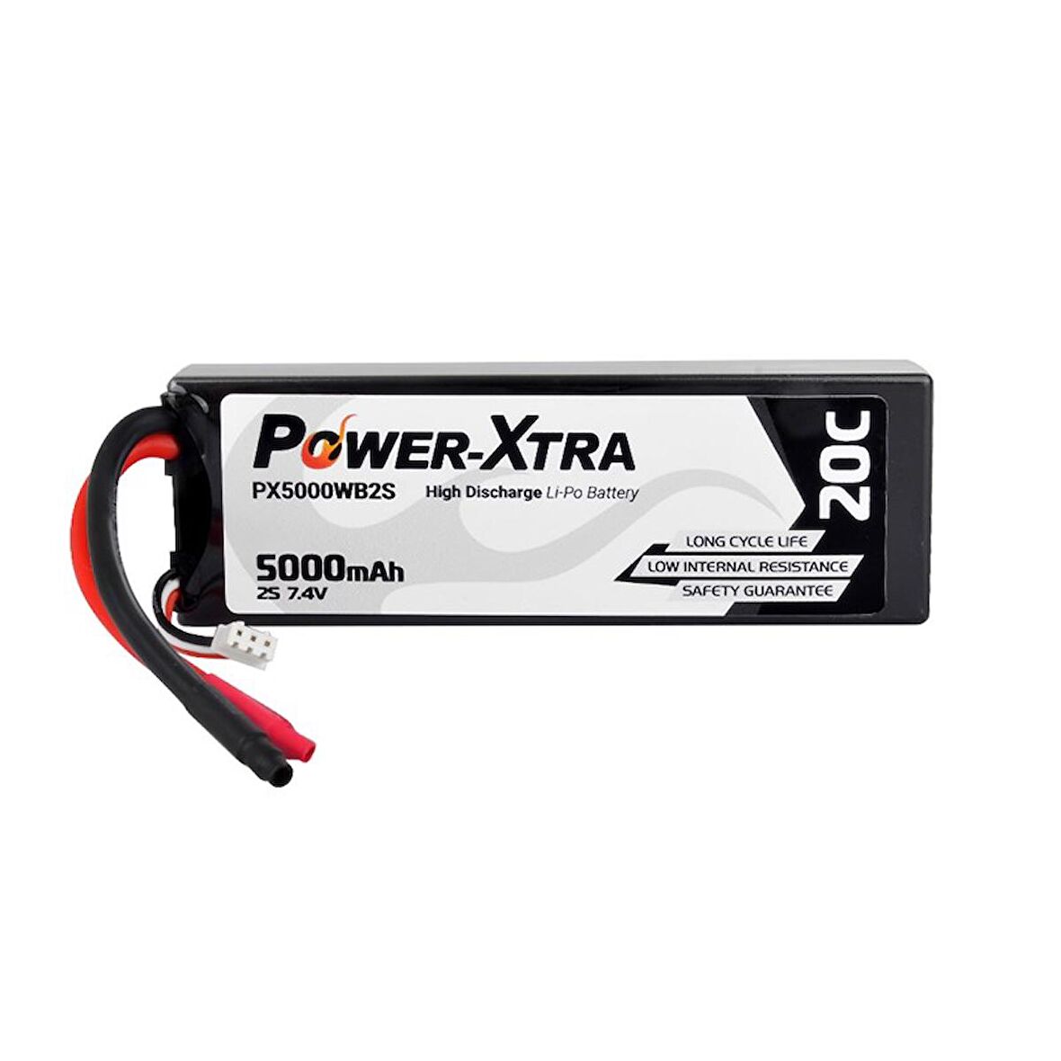 Power-Xtra PX5000WB 7.4V 2S1P 5000 mAh (20C) Li-Polymer Pil