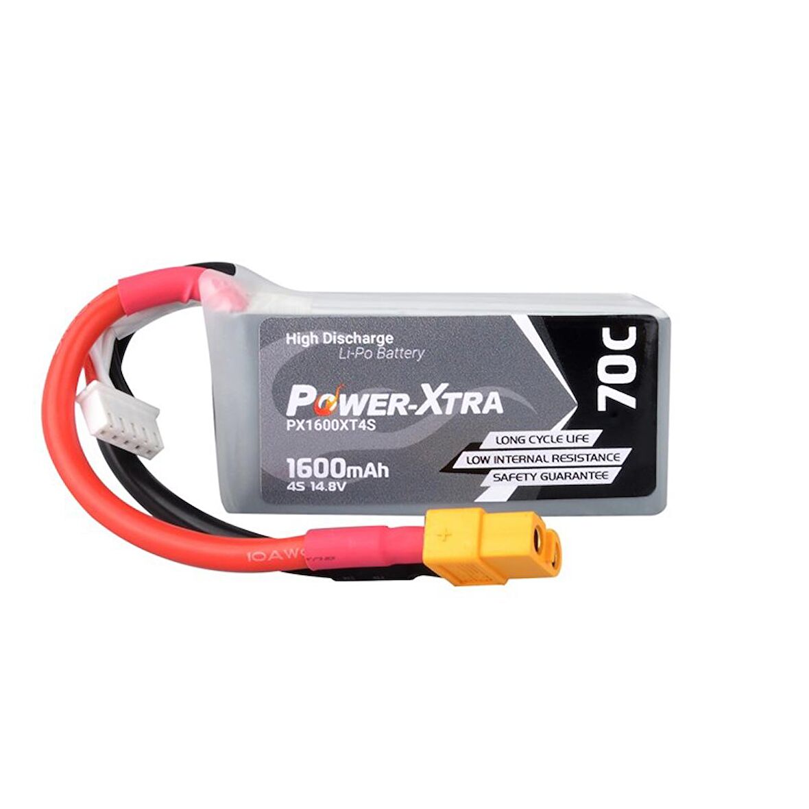 Power-Xtra PX1600XT 14.8V 4S1P 1600 mAh (70C) Li-Polymer Pil