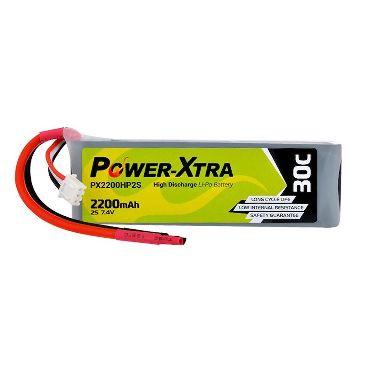 Power-Xtra PX2200HP - 2S1P - 7.4V 2200 mAh Li-Polymer Pil -30C