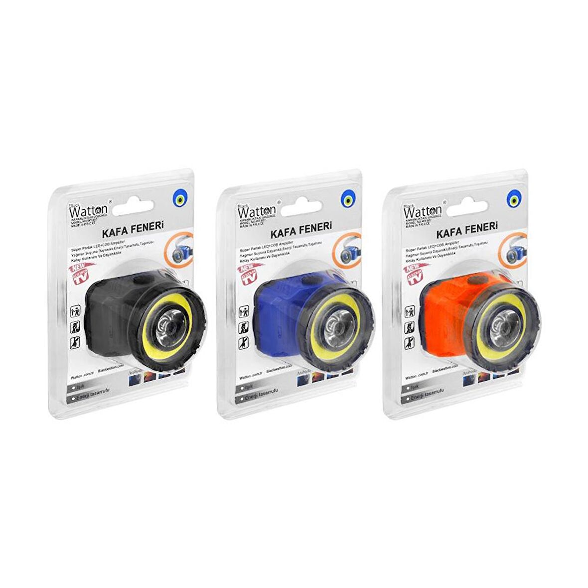 Watton WT-607 Ledli Kafa Feneri 3xAAA