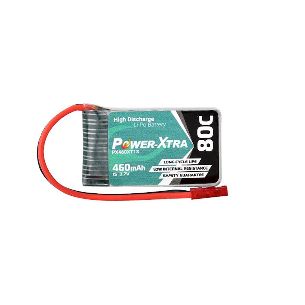 Power-Xtra PX460XT1S - 1S1P - 3.7V 460 mAh Li-Polymer Pil -80C