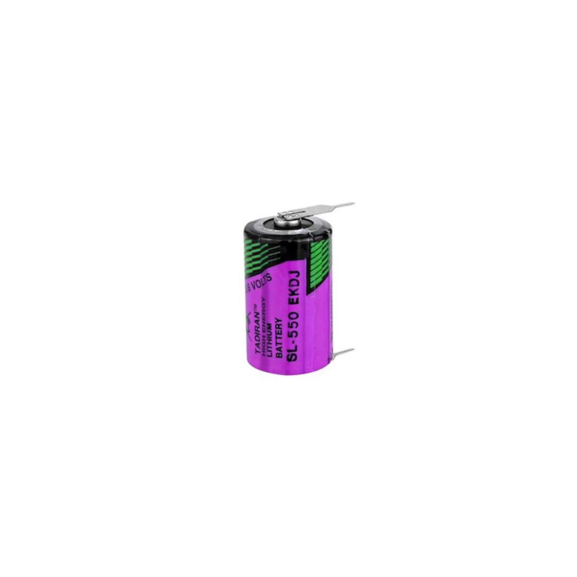 Tadiran SL-550/PR - 1/2AA 3.6V Li-SOCI2 Lithium Pil -  2 Pinli