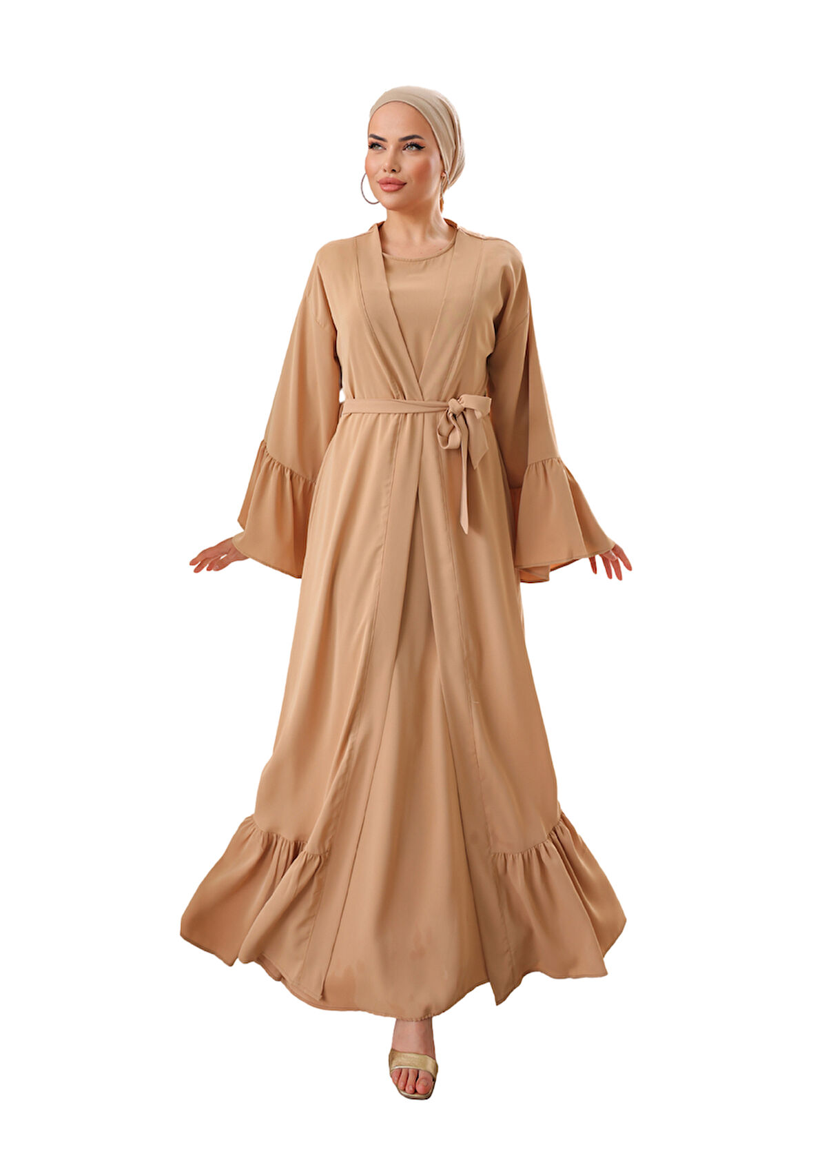 NİSSRA  FIRFIRLI İKİLİ TAKIM ABAYA NSR503801