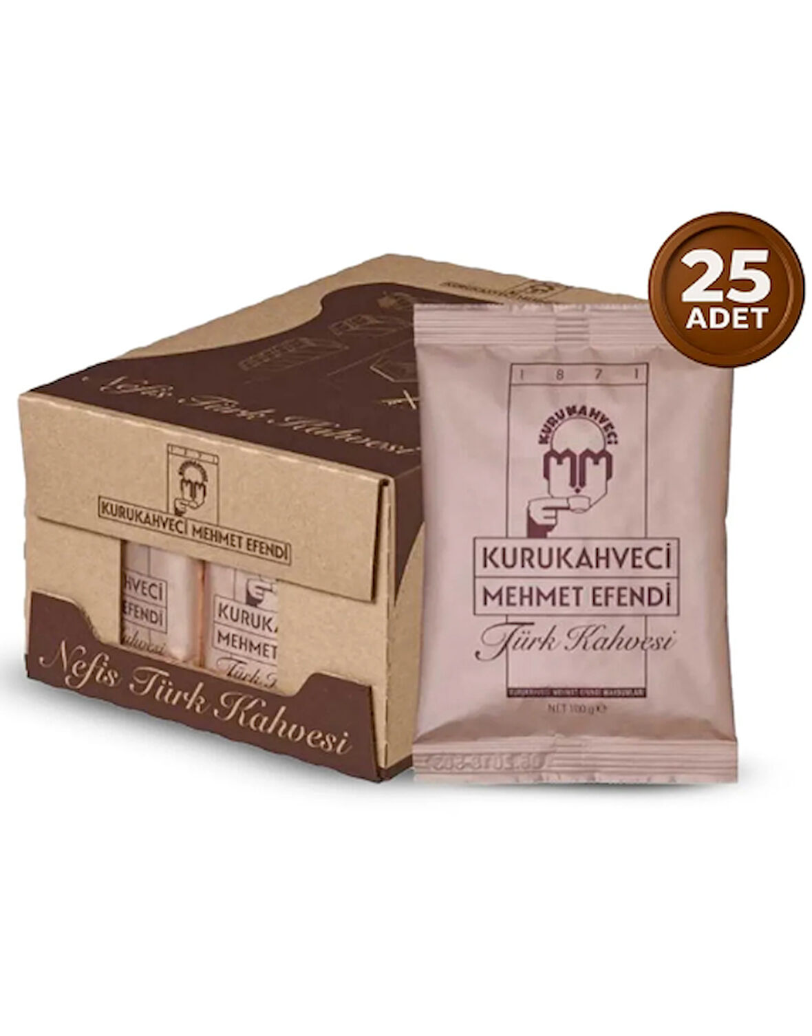 Kurukahveci Mehmet Efendi Türk Kahvesi 100 GR * 25 Adet