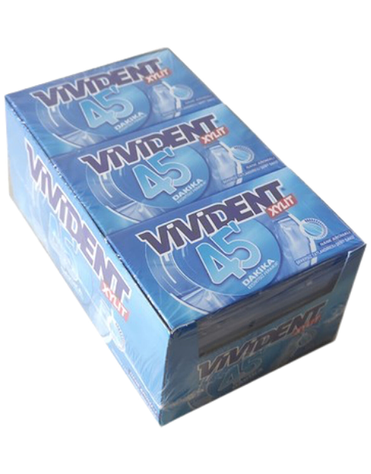 Vivident 45 Dakika Nane Aromalı Şekersiz Tatlandırıcılı Şerit Sakız 26 GR * 18 Adet