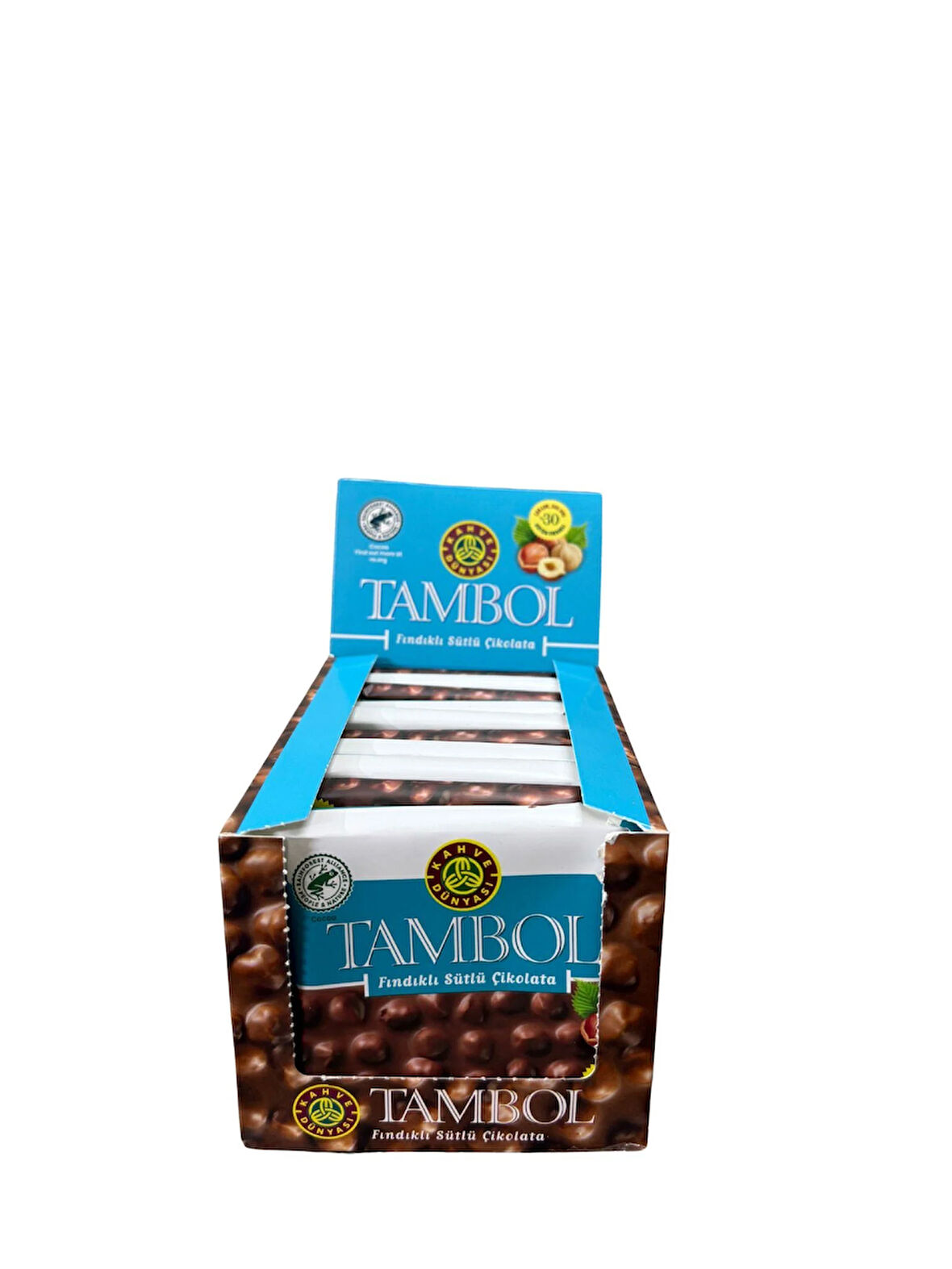 Kahve Dünyası Tambol Fındıklı Sütlü Çikolata 77 GR * 10 Adet