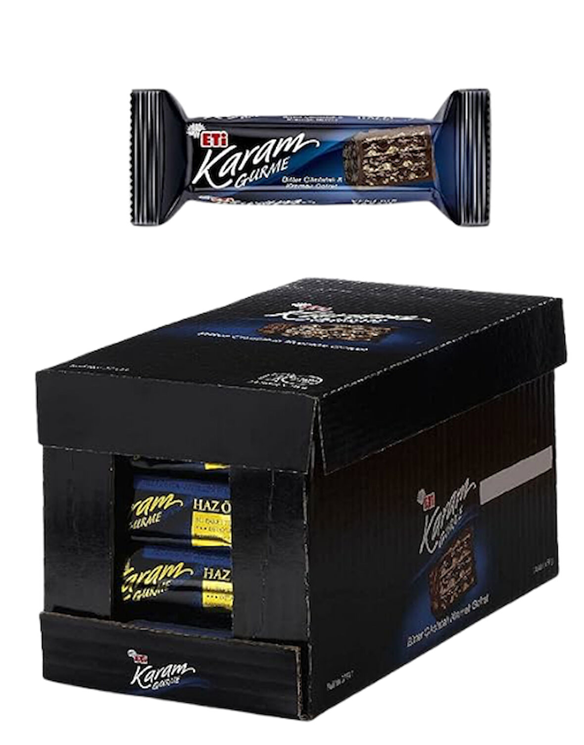 Eti Karam Bitter Çikolatalı Kremalı Gofret 50 GR * 24 Adet