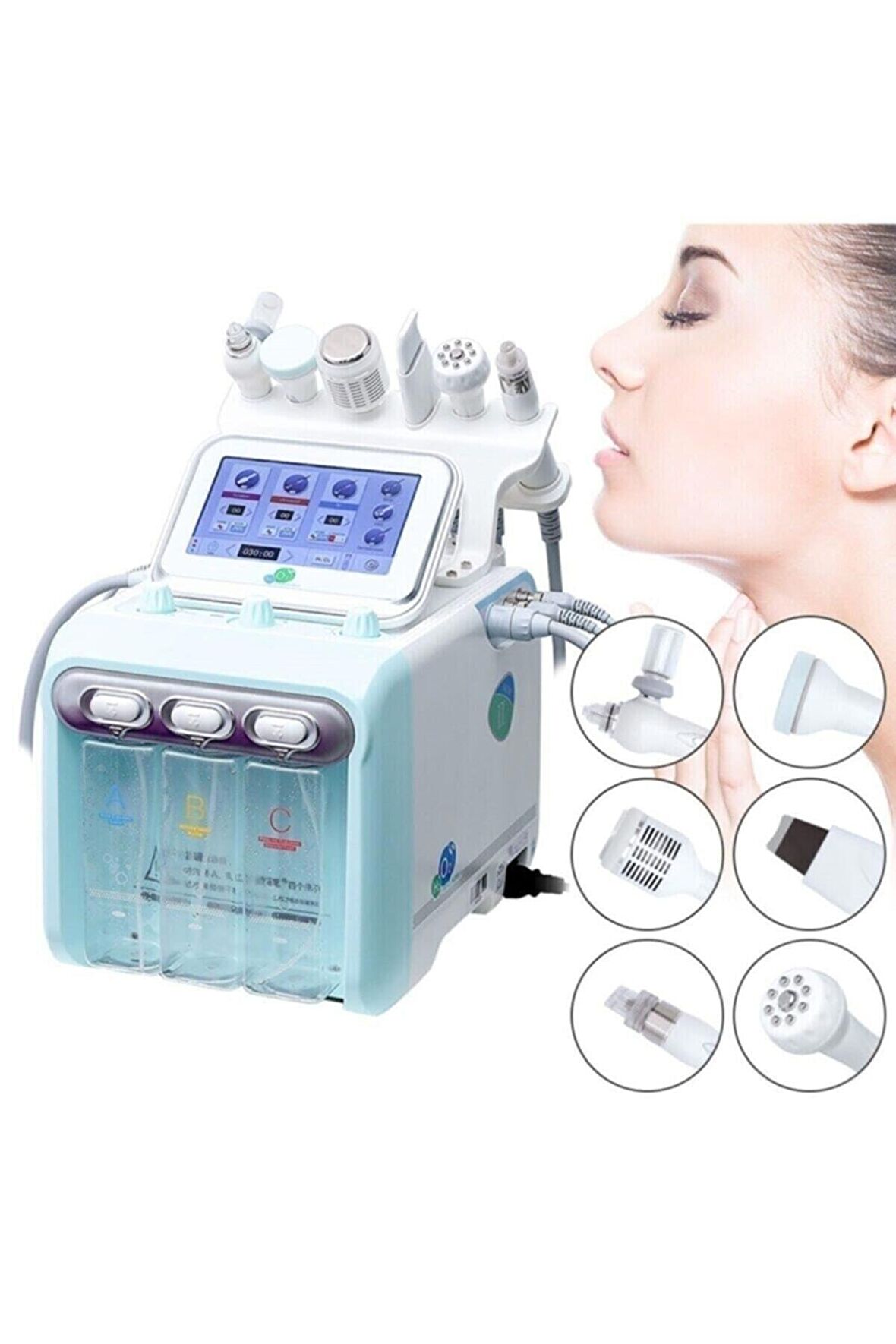 Hydra Facial Bubbles New Face Cilt Bakımı H2 O2 Multı Polar