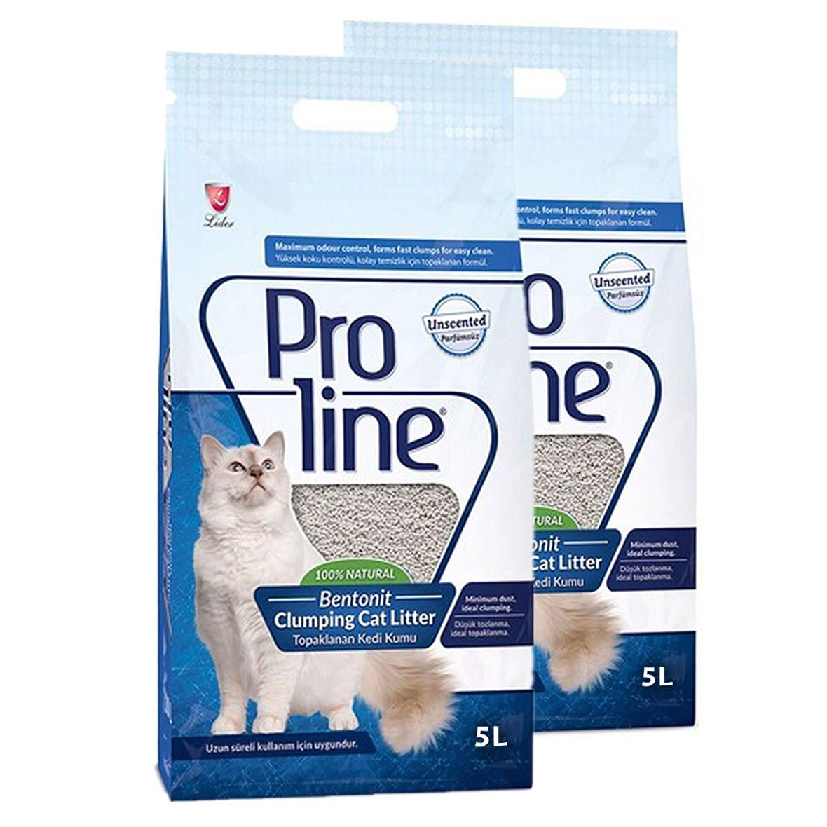 Pro Line Kokusuz Bentonit 2x5Lt Kedi Kumu