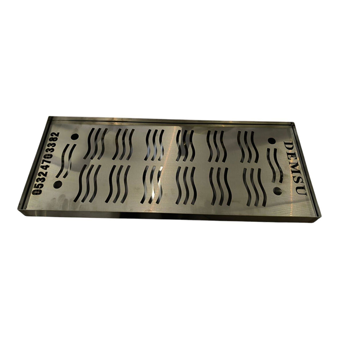 Demsu 430 Krom 3 Demlikli Çay Kazanı Damlalığı 18 x 60 Cm