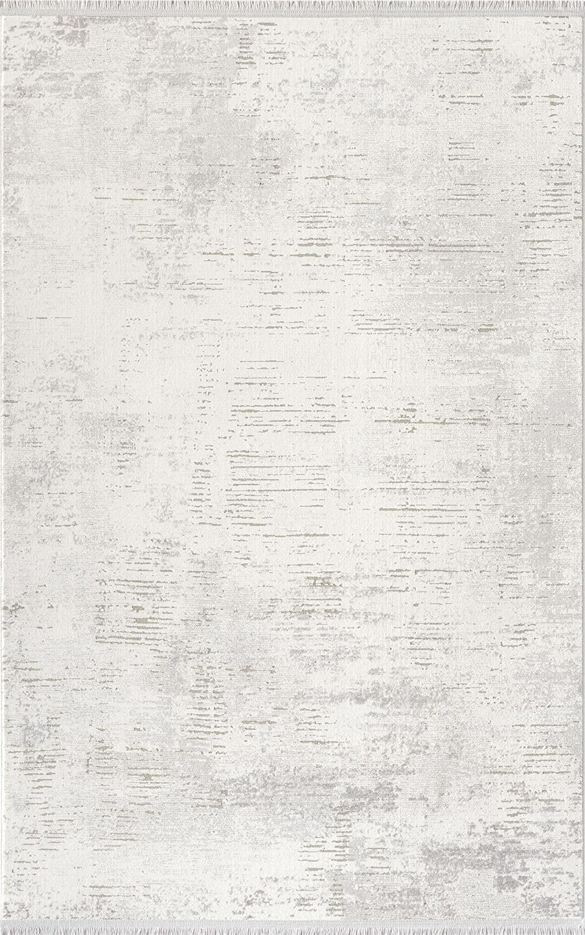 Lotus 8563 Açık Gri Halı Gri Detaylı Modern Ince Akrilik Tozuaz Salon Halısı Yatak Odası Koridor