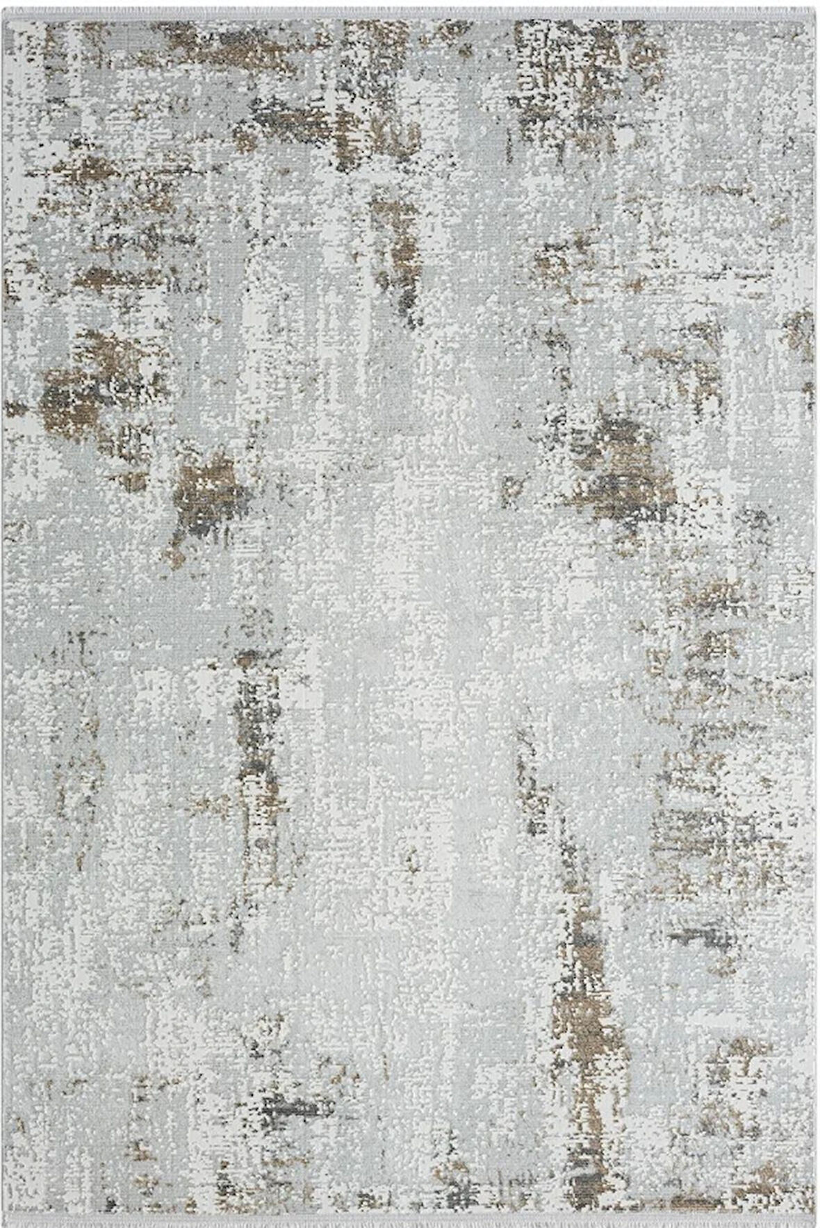 Zenith Zn009a Gri Halı Vizon Detaylı Modern Yumuşak Kadife Ince Antialerjik Salon Koridor Halısı