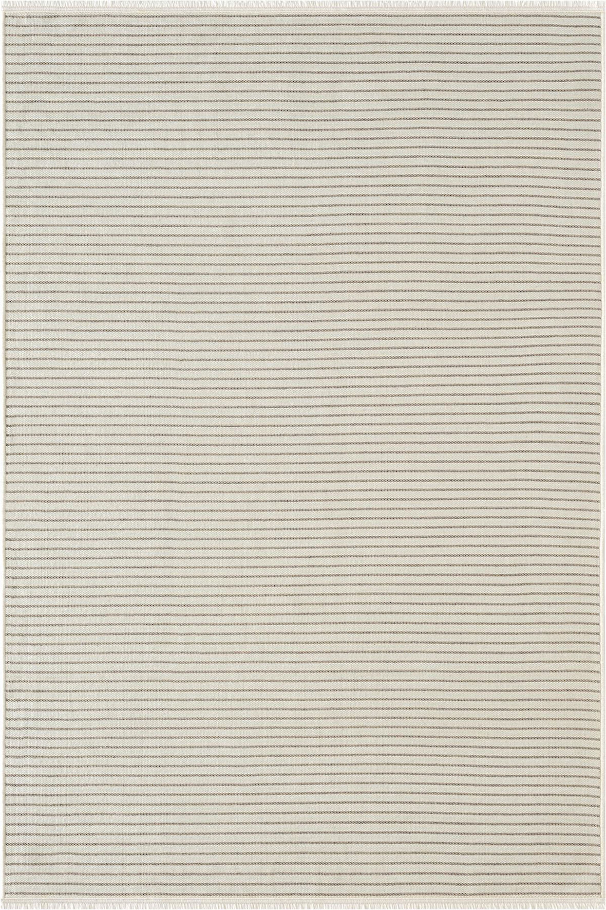 Hena HN005A Krem Şönil Kilim İnce Yumuşak Toz Yapmaz Kaymaz Taban Makinada Yıkanabilir Modern Halı