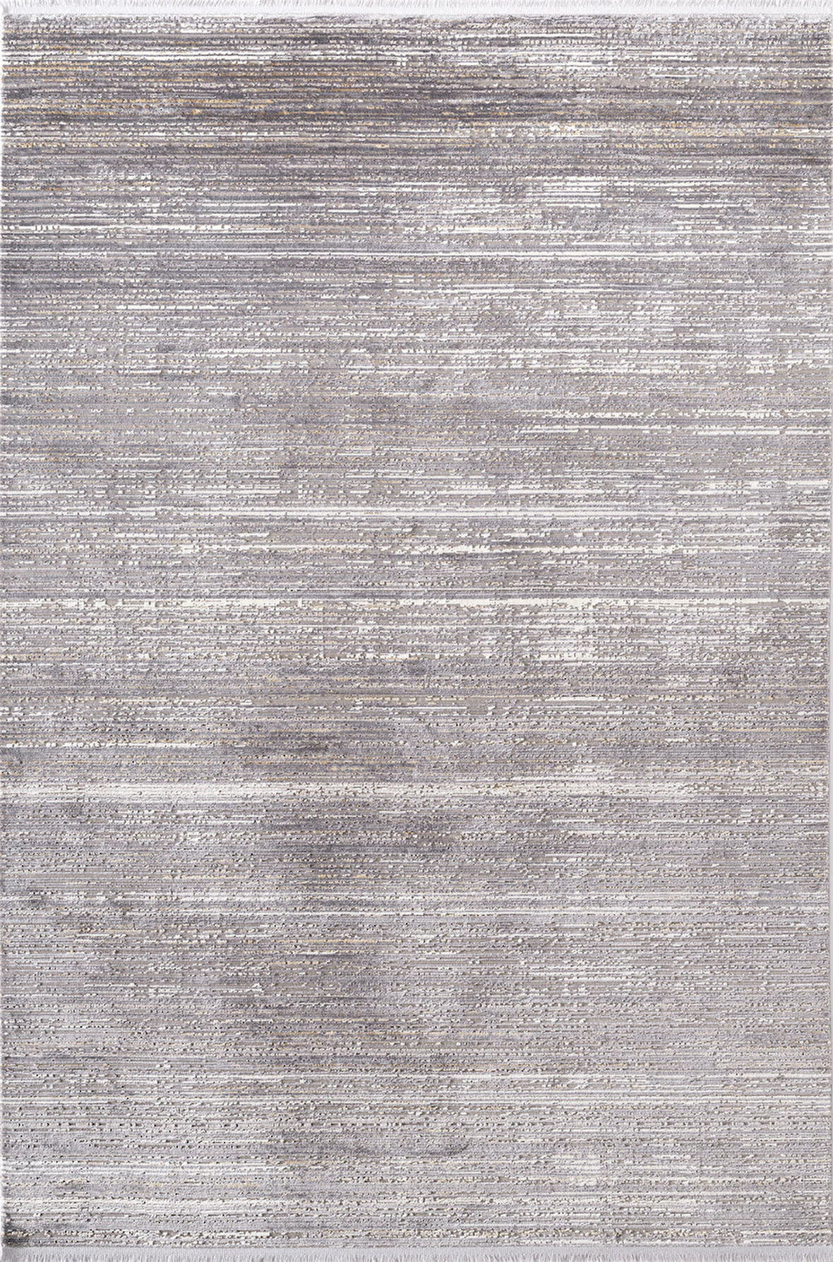 Cosmos CS002A Gri Halı Modern Detaylı Pamuk Taban Viskon Tozuaz Salon Yatak Odası Koridor Halısı