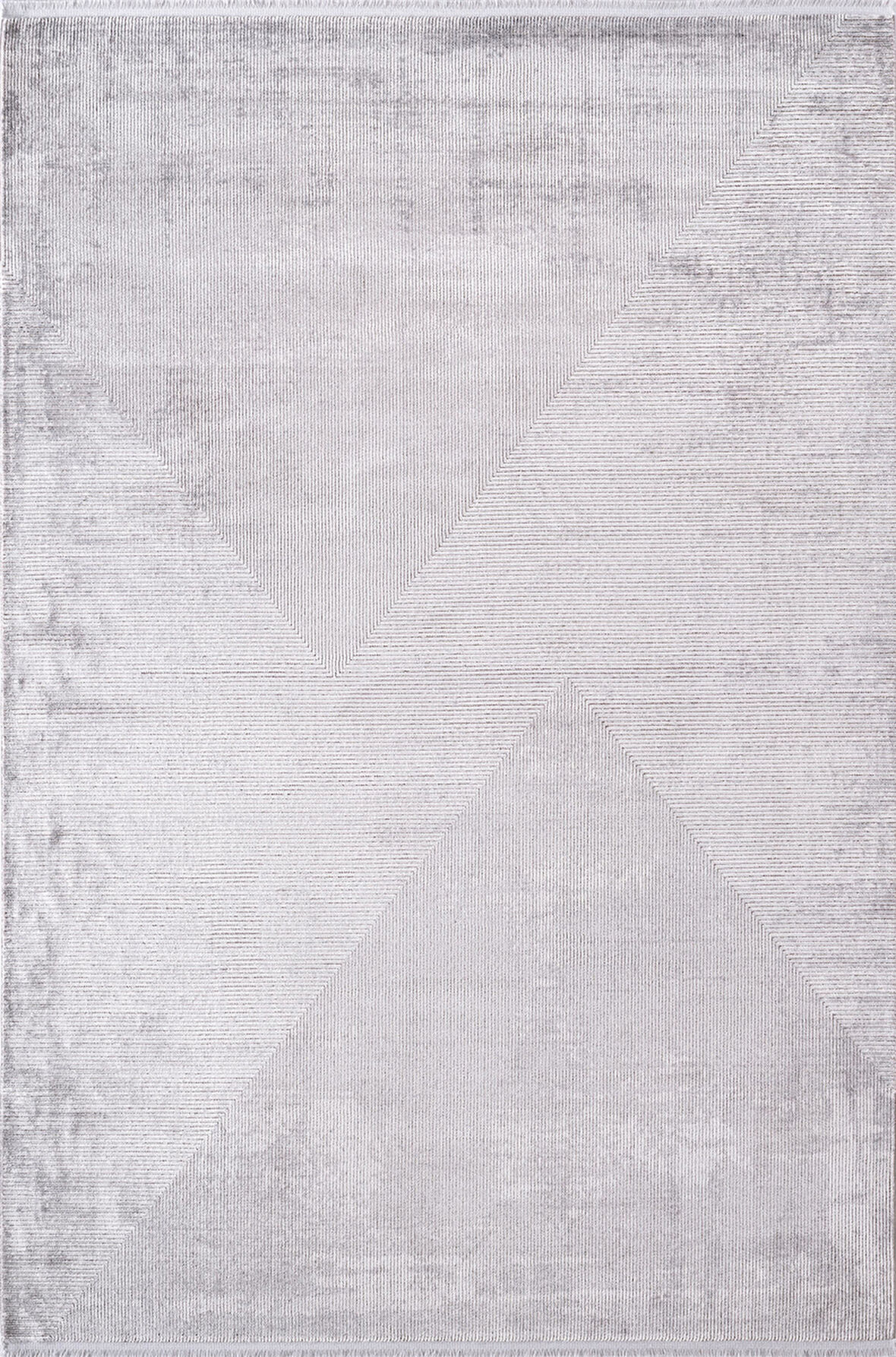 Cosmos CS009Z Gri Halı Modern Detaylı Pamuk Taban Viskon Tozuaz Salon Yatak Odası Koridor Halısı