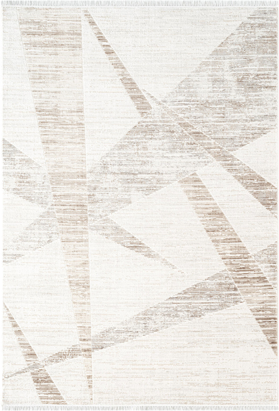 Etro ET009B Krem Modern Desenli Parlak Ağır Yüksek Sıklıkta Salon Halısı İpek Serisi