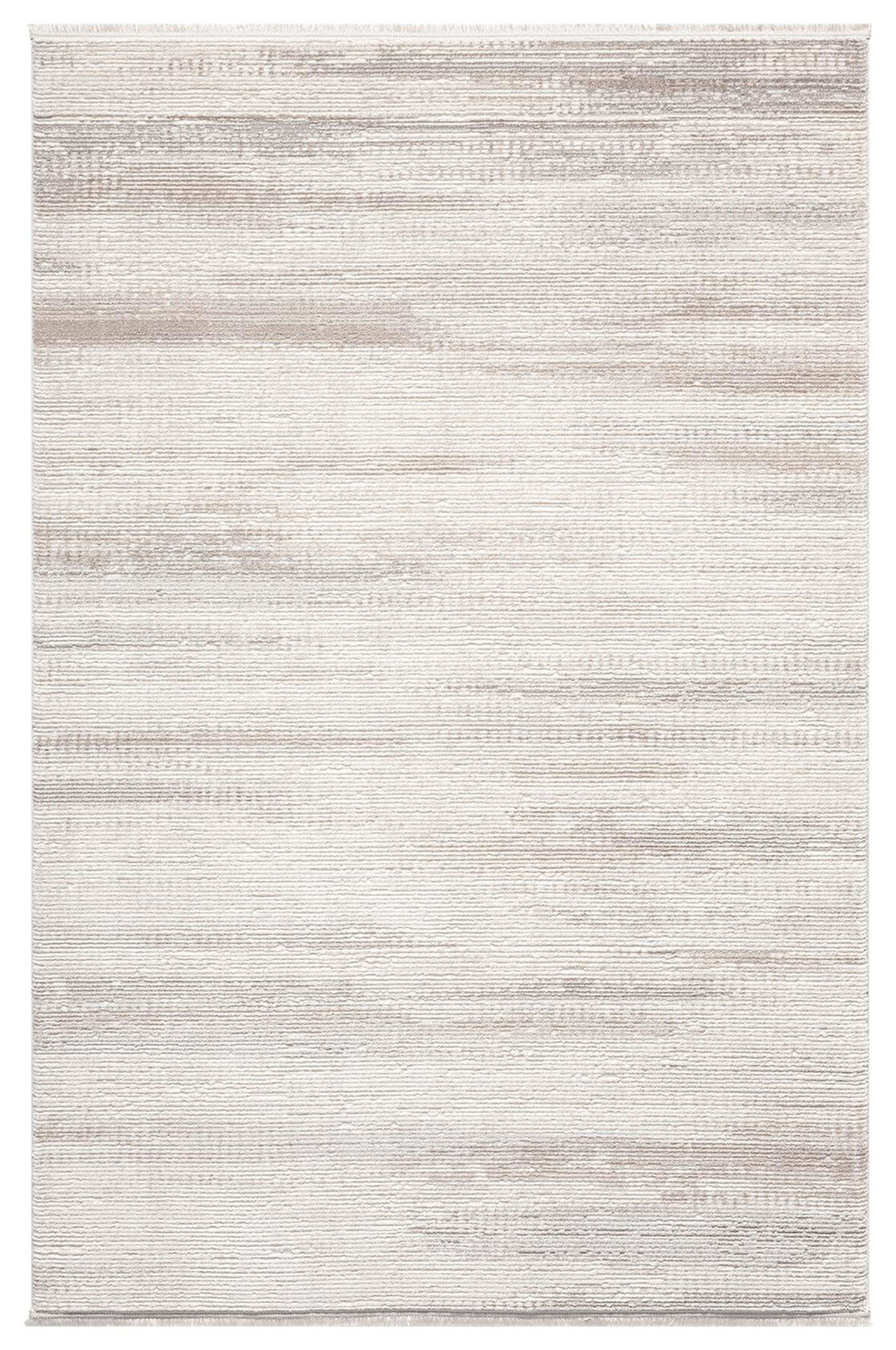 Truva TV036A Krem Rengi Halı Gri ve Bej Detaylı Akrilik Yumuşak Salon Halısı