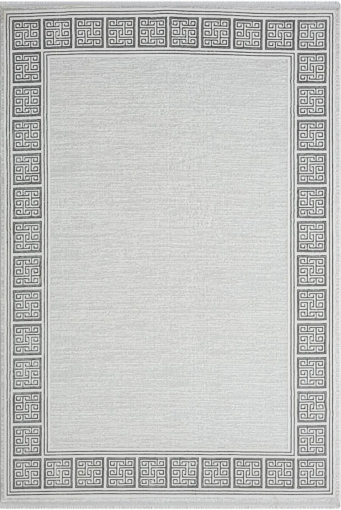 Zenith Zn001a Gri Halı Antrasit Kenar Çerçeveli Modern Parlak Yumuşak Kadife Ince Antialerjik Salon