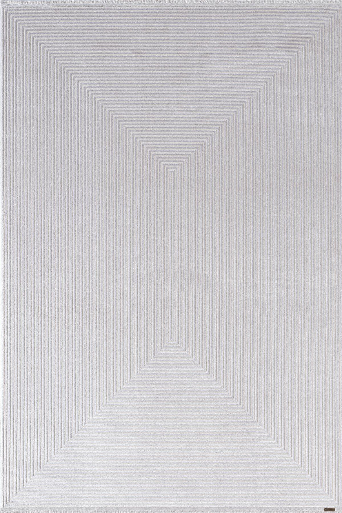 Trend TR011A Gri Halı Geometrik Detaylı Akrilik Yumuşak Salon Halısı Oturma Odası Halısı