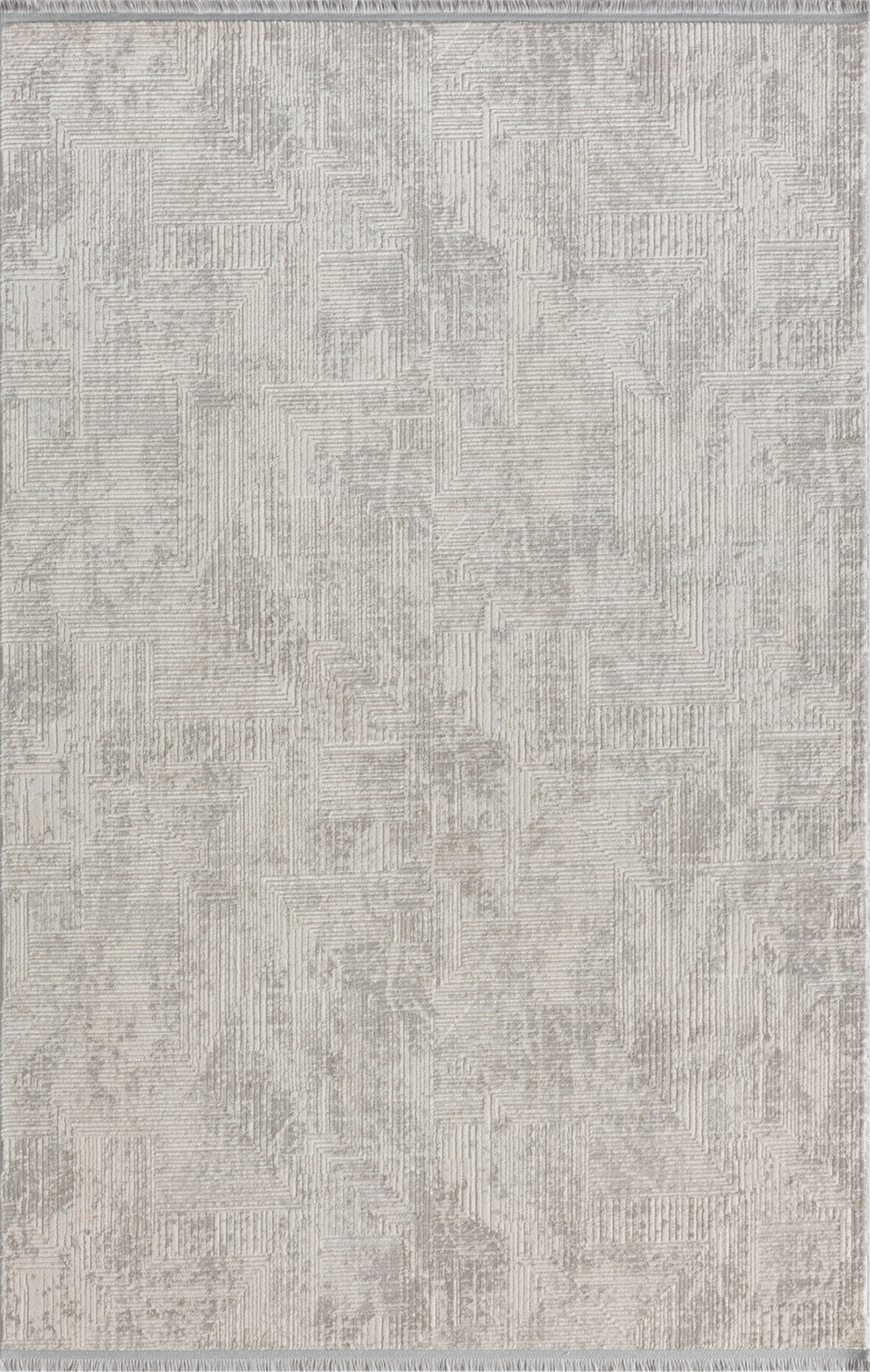 Kaftan Kf005g Bej Halı Kabartma Desenli Akrilik Halı Tozuaz Salon Halısı Yatak Odası Halısı Koridor