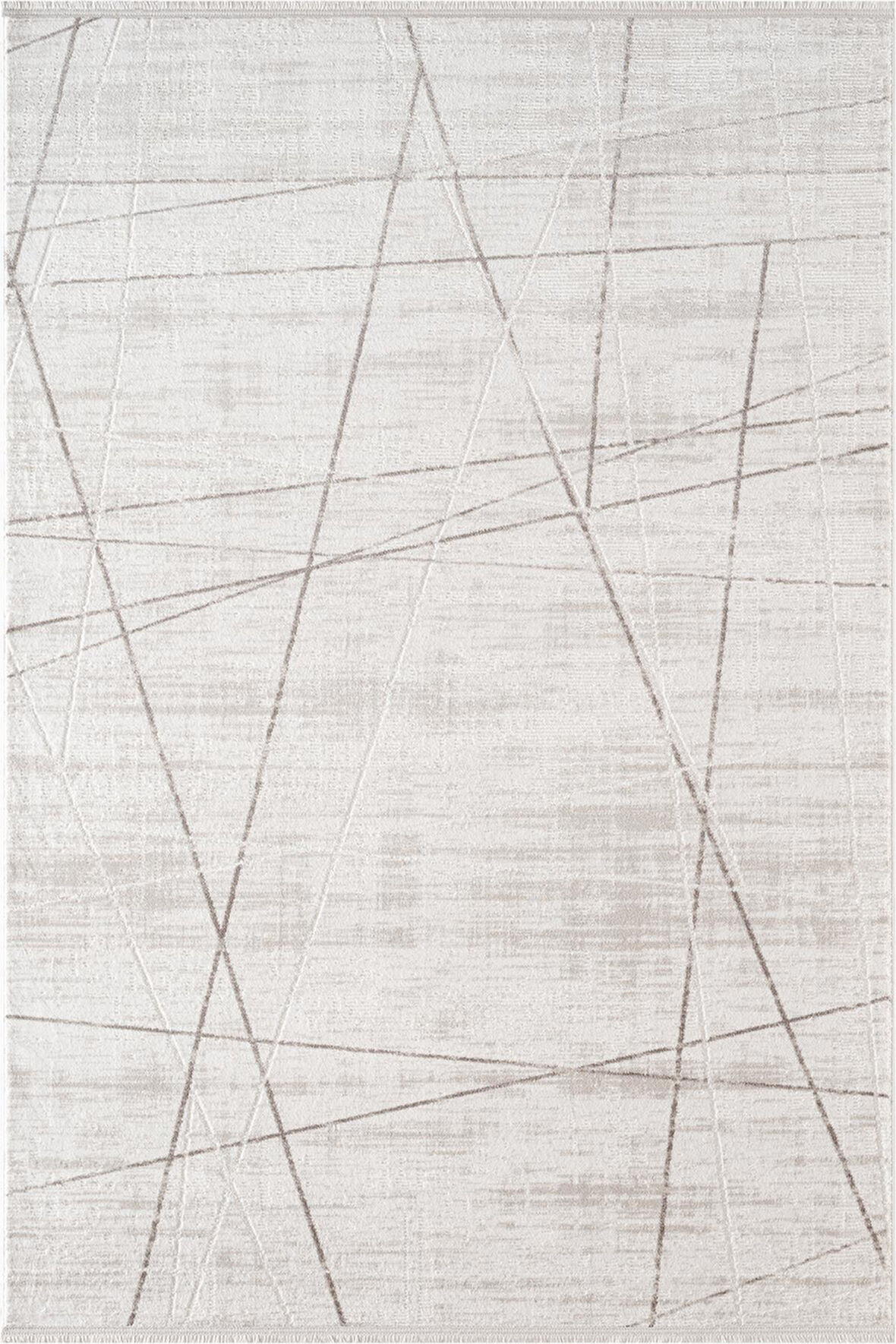 İndigo ID009G Krem Modern Desen Akrilik İplik Tozuaz Pamuk Taban Salon Mutfak Halısı