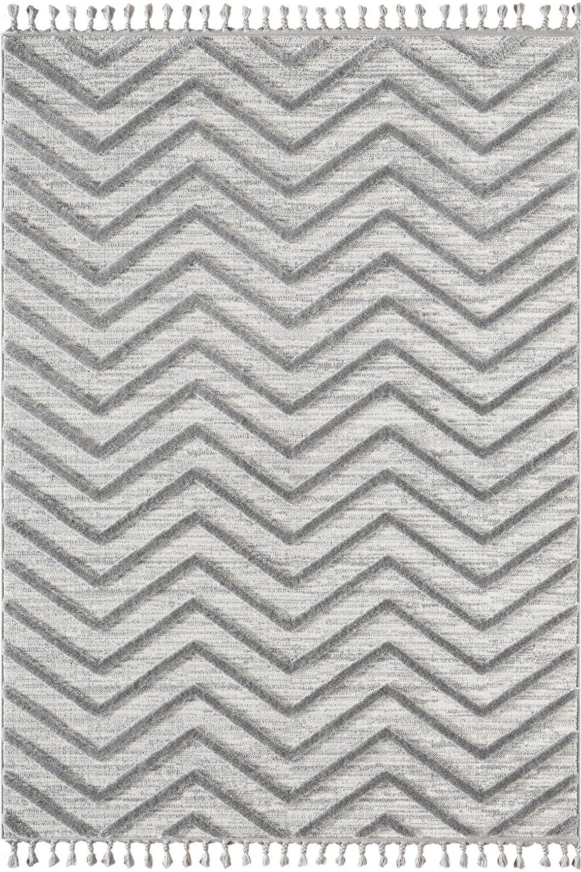 Loop LP023G Gri Halı Dekoratif Sisal Yumuşak Bukleli Tozsuz Salon Halısı Yatak Odası Iskandinav