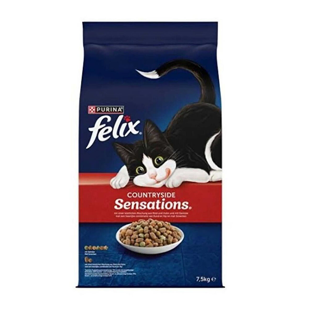 Felix Sığır ve Tavuk Etli Kedi Kuru Maması 7.5 kg