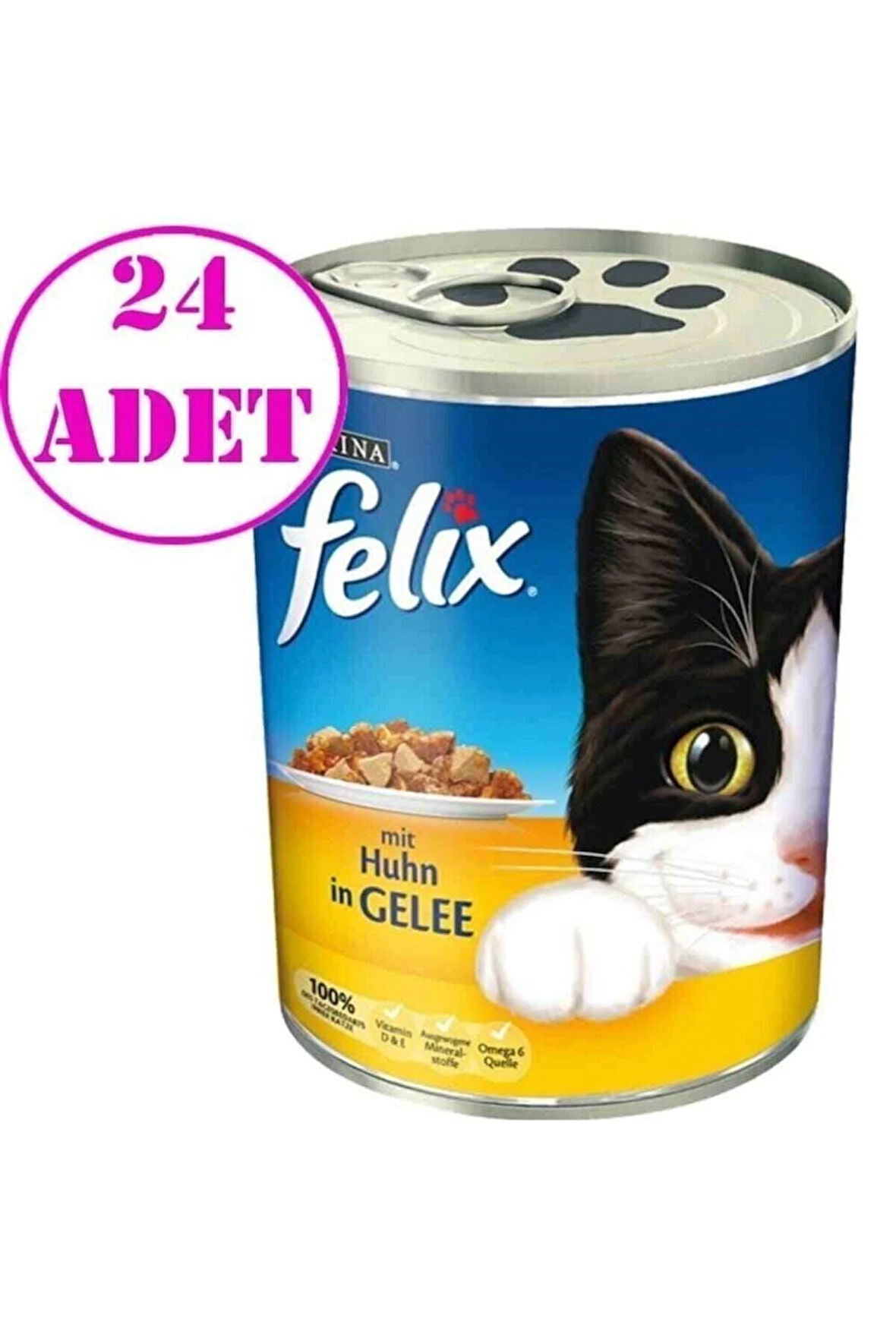 Purina Felix Tavuklu Kedi Konservesi 400 Gr 24 Adet