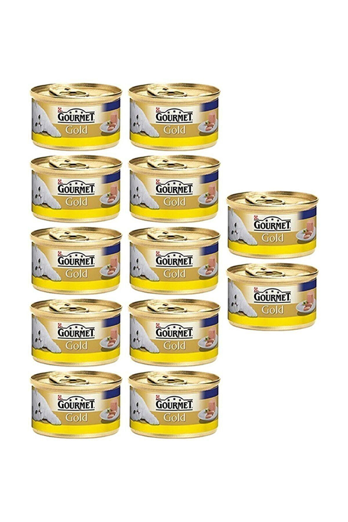 Purina Gold Kıyılmış Tavuklu Kedi Konservesi 85 gr X 12 Adet