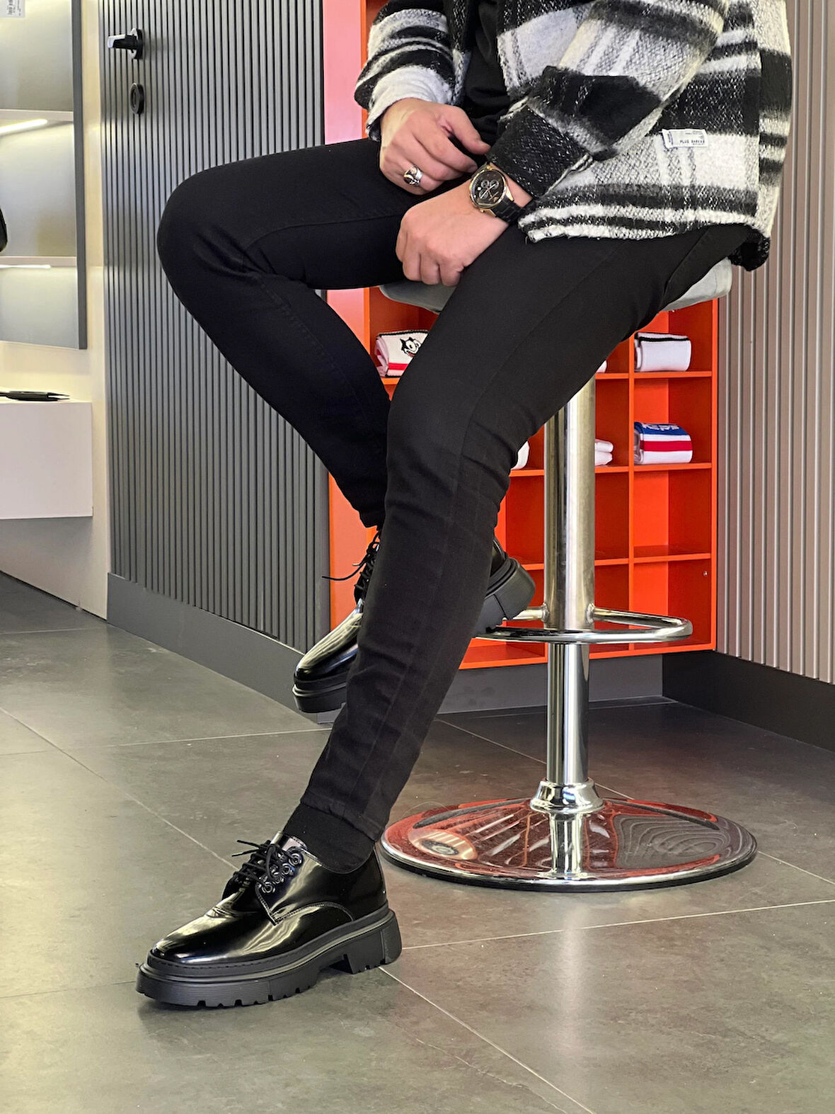 LFR-1003 ACMA MERDANE AYAKKABI Siyah