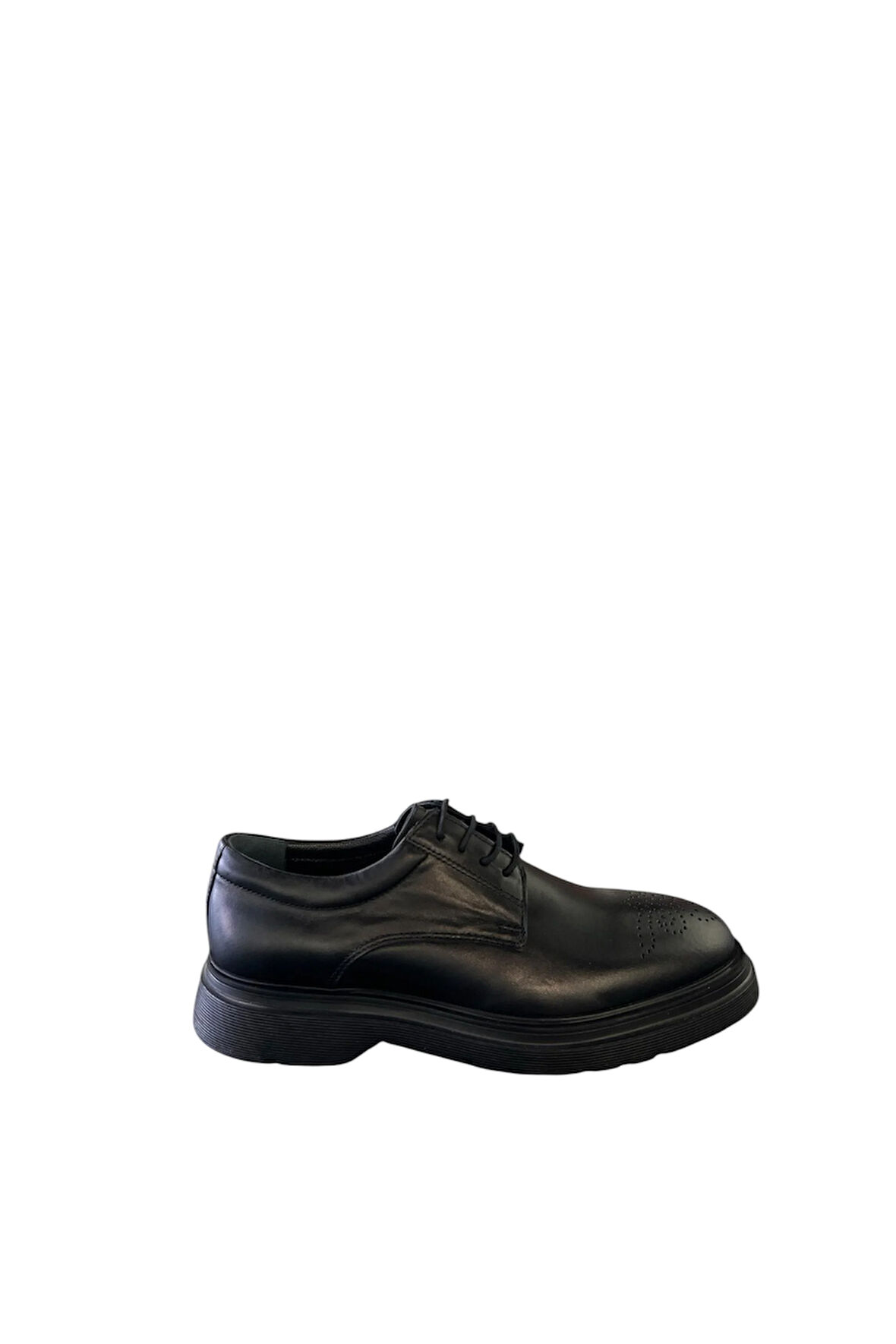 LFR-1028 DERI MERDANE AYAKKABI Siyah