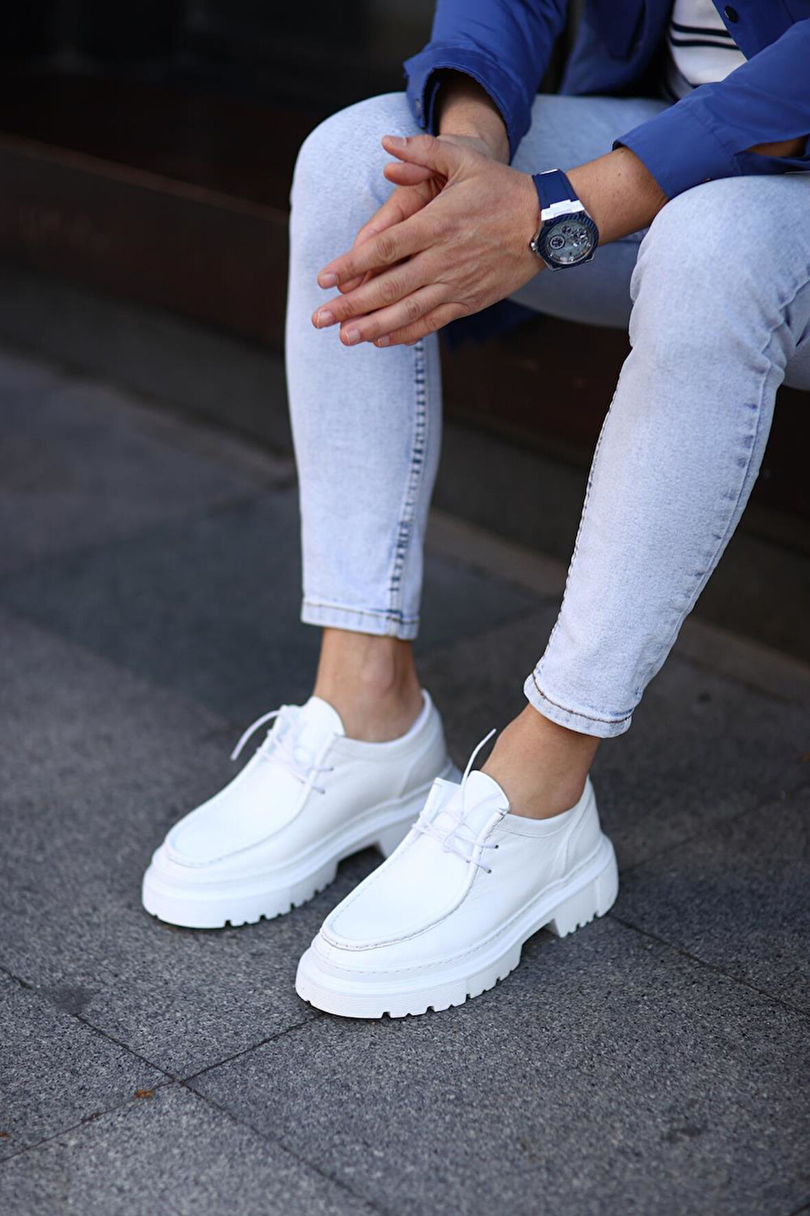 Serhat Özköroğlu-Byz Erkek Sneakers Beyaz