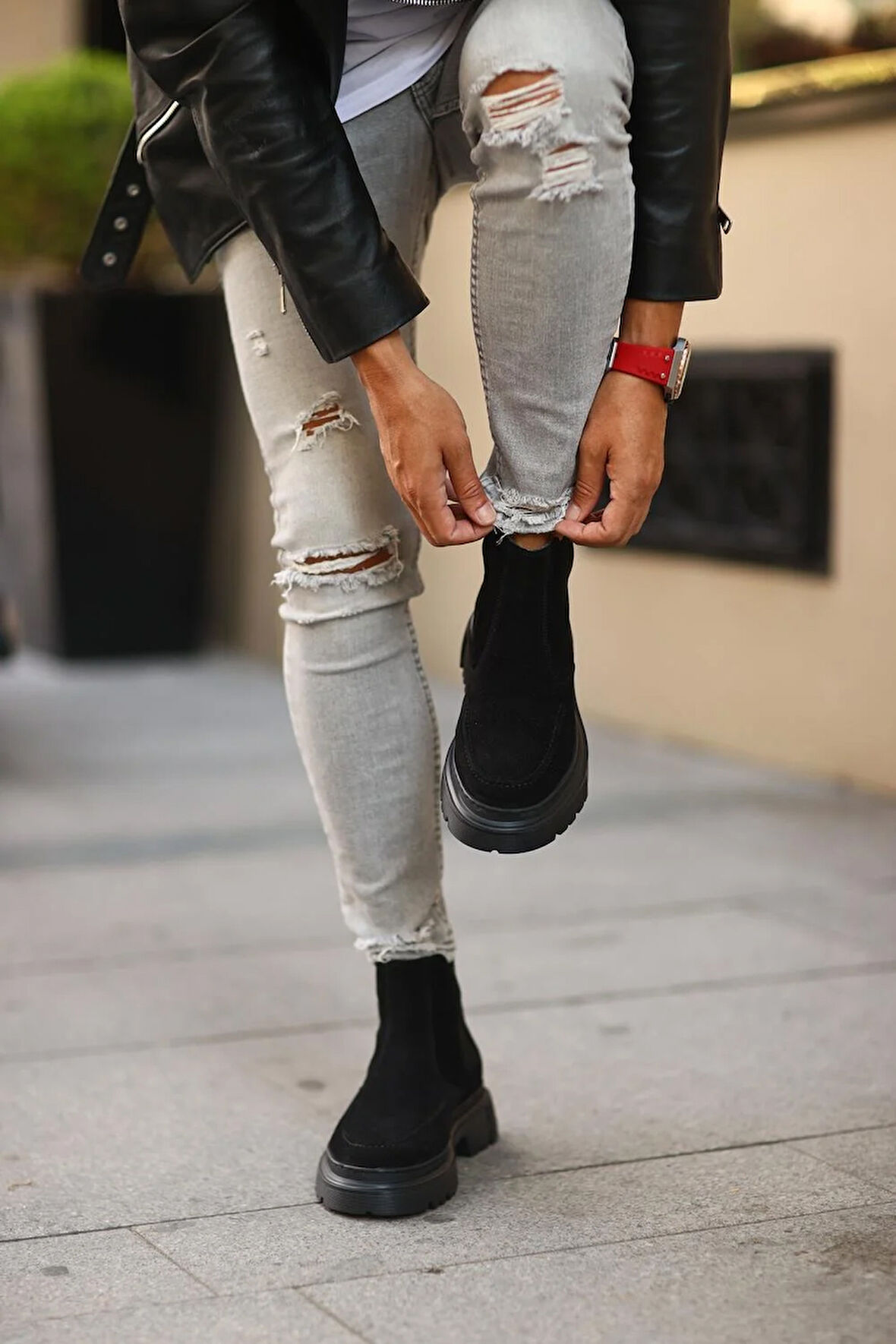 Serhat Özköro-Siyah Süet Chelsea Bot Siyah